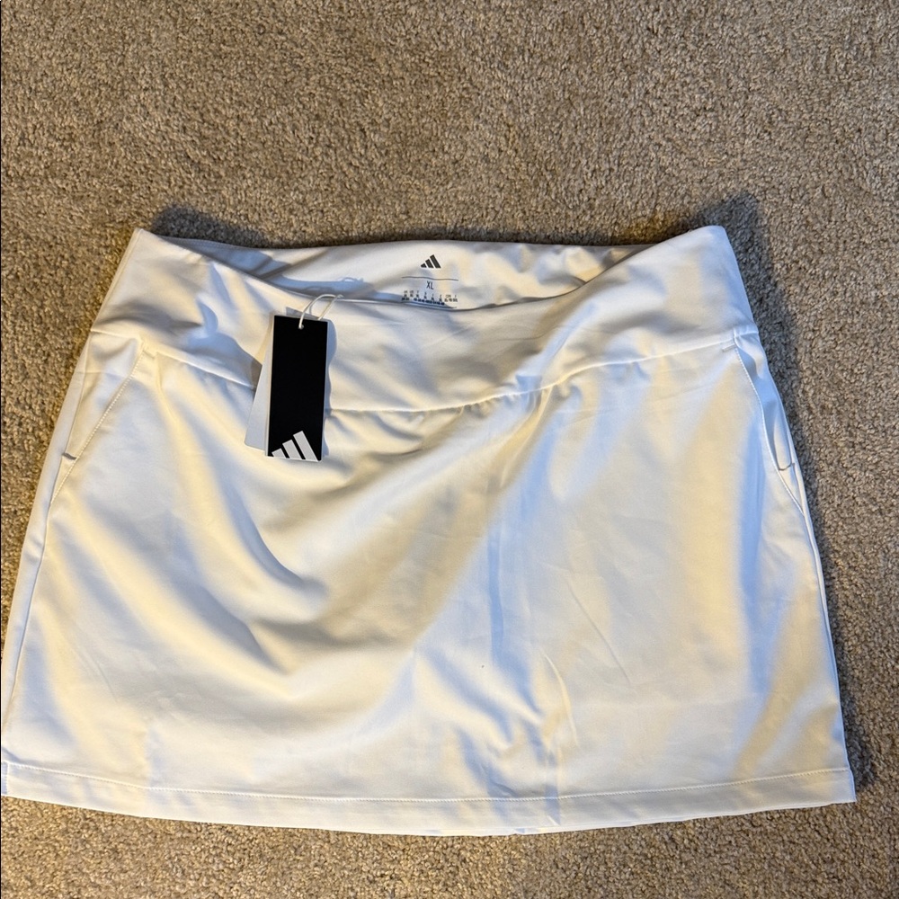NWT Adidas Women's Classic Golf White Mini  Skort 2XL XXL